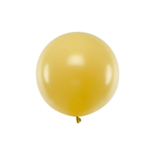 Stor Rund Ballong Metallic Guld