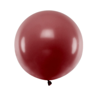 Rund Ballong Vinröd 60 cm