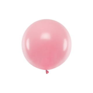 Stor Rund Ballong Pastell Rosa