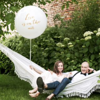 Love Is In The Air Gigantisk Ballong Guld