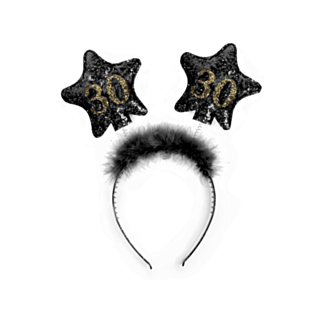 30 År Diadem Svart