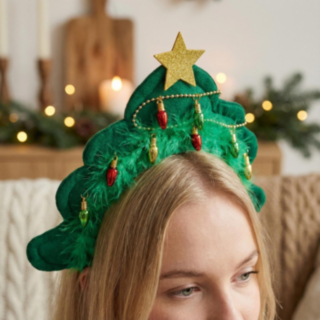 Julgran Hårband Grön