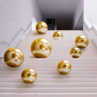 Spegelkula Guld