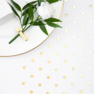 Prickig Organza Bordslöpare Guld