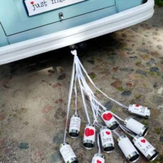 Bröllopsburkar För Bilen