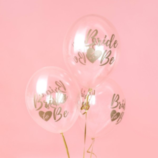 Bride To Be Ballonger Guld/Transparent