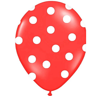 Röda Prickiga Ballonger