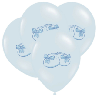 Babyskor Ballonger Ljusblå