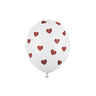 Hjärtan Ballonger Vita
