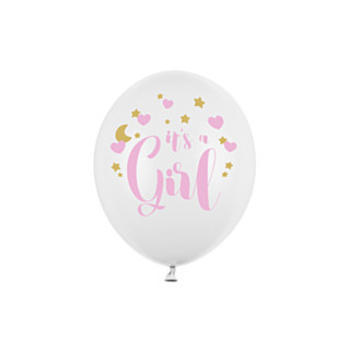 It's A Girl Ballonger Ljusrosa