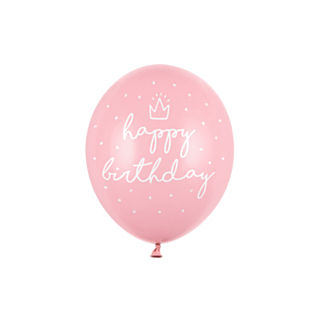 Happy Birthday Ballonger Rosa