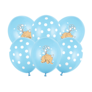 Elefant Ballonger Ljusblå