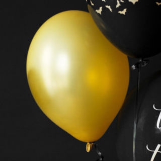 Fladdermus Ballonger Guld/Pastell Svart