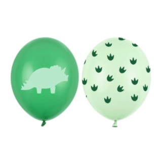 Dinosaurie Latexballonger Gröna