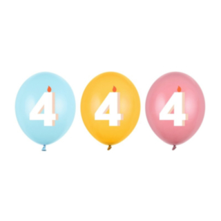 4 År Födelsedag Latexballonger