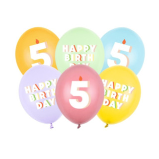 5 År Födelsedag Latexballonger