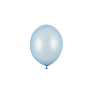 Små Ballonger Metallic Baby Blue
