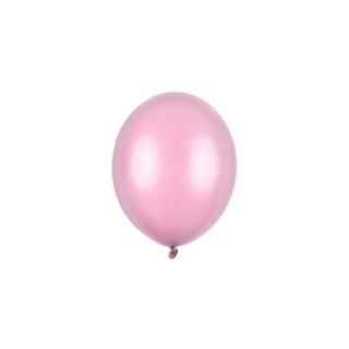 Små Ballonger Metallic Candy Pink