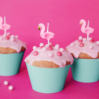 Flamingo Tårtljus