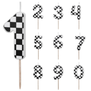 Siffrertårtljus Racer