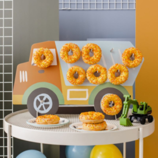Byggarbetsplats Donutvägg