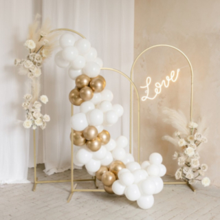 Båge Backdrop Stativ Guld