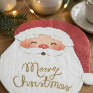 Merry Christmas Jultomte Servetter