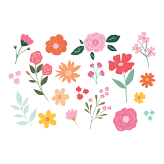 Falska Blomster Tatueringar