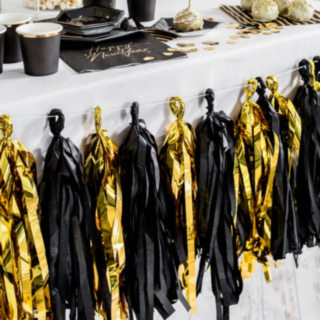 Tofsgirlang Svart/Guld