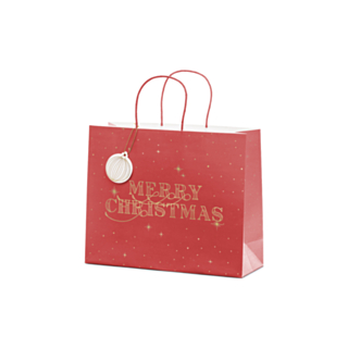 Merry Chistmas Presentpåse Röd