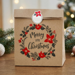 Vintage Merry Christmas Presentpåsar