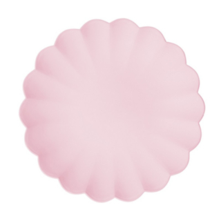 Pastell Plasttallrikar Ljusrosa