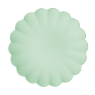 Pastell Plasttallrikar Salviagrön