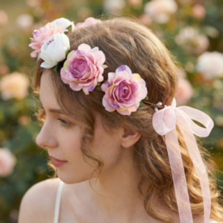 Blomster Hårband Rosa