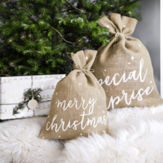 Holly Christmas Julsäck Vit