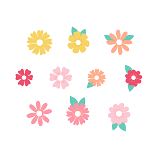 Placeringskort Blommor