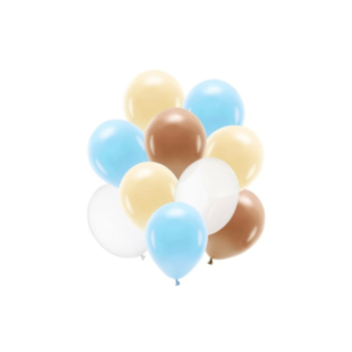 Ballongbukett Pastell Blå/Brun