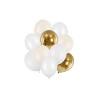 Ballongbukett Pastell Creme