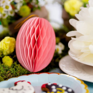 Påskägg Honeycomb Rosa