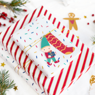 Jultema Till & Från Kort