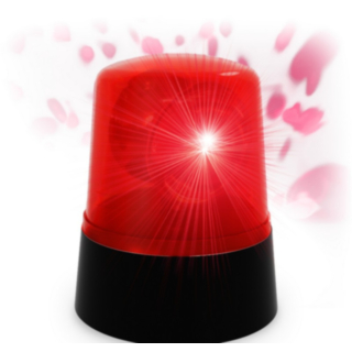 Mini Polisljus Röd