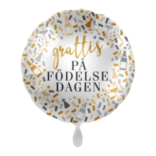 Grattis På Födelsedagen Folieballong