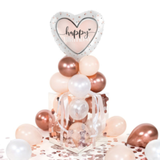 Balloha® Box Hjerta Happy Birthday