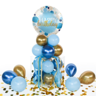 Balloha® Box Happy Birthday Blå