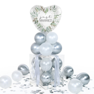 Balloha® Box Just Married Silver