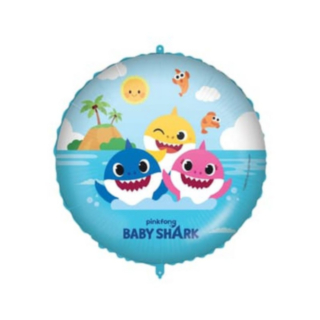 Baby Shark® Rund Folieballong