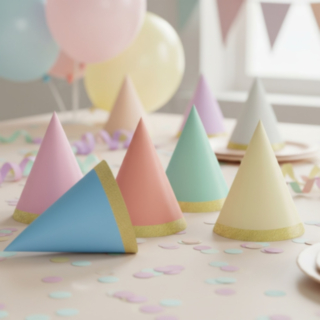 Pastell Partyhattar