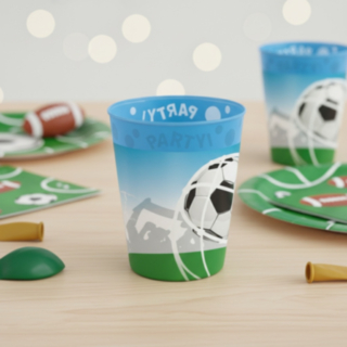 Återanvändbara Plastmuggar Fotboll