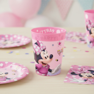 Minnie Mouse® Återanvändbara Plastmuggar Ljusrosa