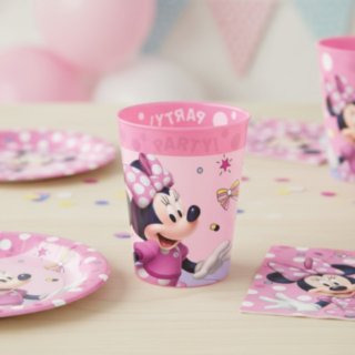 Minnie Mouse® Återanvändbara Plastmuggar Ljusrosa